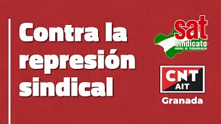 El SAT y la CNTAIT se manifiestan contra la represión hacia el sindicalismo [upl. by Edi]