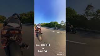 Gsxr 600 vs Gsxr 750 [upl. by Esinned]