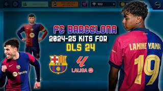 DLS24 FC Barcelona kit 2024 25 [upl. by Elayne]