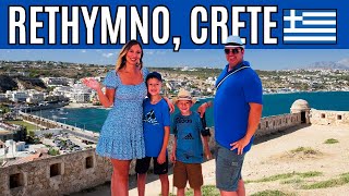 RETHYMNO Crete TOUR Why We LOVE This Town in GREECE Walking around Old Town Beach and More [upl. by Skardol]