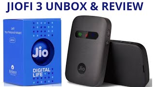 JioFi 3 JMR540 Review Unboxing and Speed Test  Personal Hotspot 2020 [upl. by Namielus452]