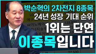 2차전지 폭발의 해 박순혁의 2차전지 8종목 중 24년 성장 기대 순위를 꼽자면 1위는 이종목입니다 [upl. by Normand]