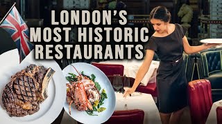 Top 5 Most Historic London Restaurants [upl. by Liagabba]