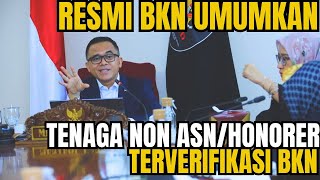 MENPAN RB Resmi Umumkan Tenaga Non ASNHonorer yang Terverifikasi BKNamp Berpeluang Jadi ASN PPPK 2024 [upl. by Letnom]