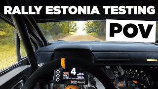 WRC Rally Estonia 2020 Testing POV [upl. by Iidnarb]