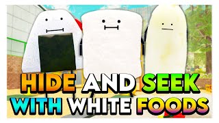 Roblox SECRET STAYCATION HIDE amp SEEK WITH WHITE FOODS 🍦 [upl. by Eta]