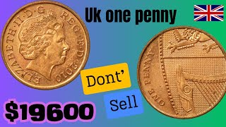 UK 2010 ONE PENNY  ONE PENNY BRITISH 2010 DNT SPEND THIS MOST VALUEABLE COIN RARE COIN HUB [upl. by Ymeon202]