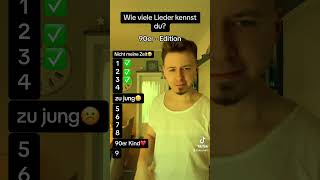 Wie viele Lieder kennst du 90er  Edition ❤️ deutsch 90s [upl. by Eanar991]