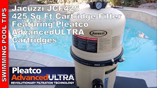 Jacuzzi JCF425 Cartridge Filter with Pleatco Advanced ULTRA Cartridges Included [upl. by Naraj726]