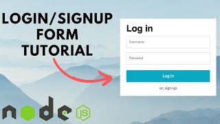 Login and Signup tutorial with nodejs express amp mongodb [upl. by Vish]