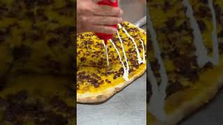 Nacho Pizza from Burattino Pizza California shorts bestpizza biggestpizza streetfood ytshorts [upl. by Kat]