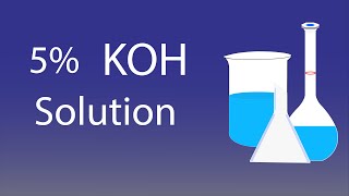 how to make 5 KOH solution  how to prepare 5 potassium hydroxide solution [upl. by Aikemal]