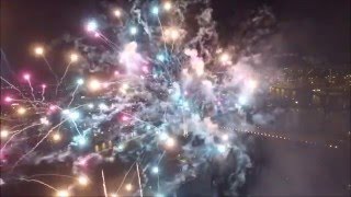 BREATHTAKING Amazing Drone Flying Through Fireworks [upl. by Elna]