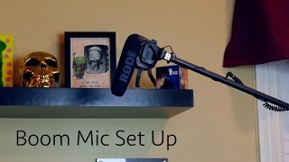 HOW TO Rode VideoMic Pro to XLR amp Boom mic set up [upl. by Reyam]