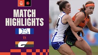 North Melbourne v GWS Giants Highlights  Round 5 2023  AFLW [upl. by Teador]