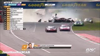 Schiavoni Big Crash Mugello 2024 ELMS [upl. by Elihu]