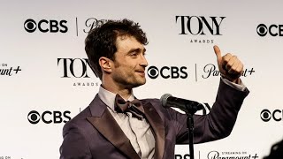 Daniel Radcliffe Tony Awards Press Room [upl. by Assirak]