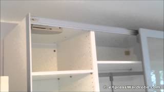 IKEA Pax Wardrobe Sliding Door Soft Close System [upl. by Eblehs528]