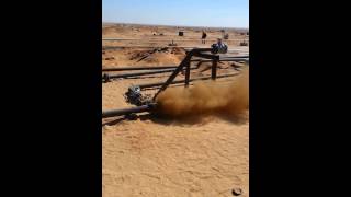 Pipeline Pigging Flowline Desert Sahara [upl. by Xylina]