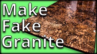 Learn to Mimic Granite with Epoxy  Stone Coat Countertops [upl. by Halika]