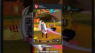 3 Admirals vs EX Film Red Shanks  One Piece Bounty Rush [upl. by Aihsined]