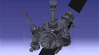 Helicopter Gear Transmission CATIA V5 [upl. by Annyahs]