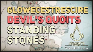 Glowecestrescire Devils Quoits Standing Stones Mystery AC Valhalla [upl. by Ynaffyt447]