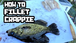 How to Clean Crappie for PERFECT Fillets [upl. by Demakis]