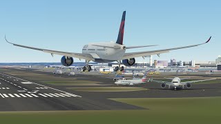 36 Minutes of Plane Spotting at Philadelphia International Airport  Infinite Flight Multiplayer [upl. by Nimref]