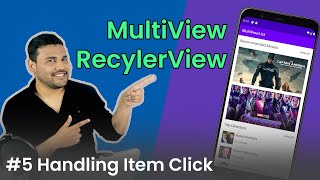 RecyclerView with Multiple View Types  5 Handling Item Click [upl. by Bard]