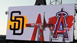 Padres  Angels 6424 Starting Lineups [upl. by Dumas]