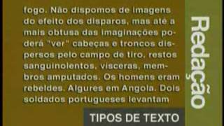 Redação  Tipos de Texto  Parte 1  2 [upl. by Aihsilat]