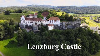 Lenzburg Castle Aargau Switzerland  Birds view [upl. by Aira]