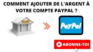 Comment ajouter de largent à votre compte PayPal  📣📣 [upl. by Enahpad]