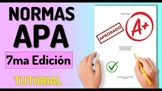 Normas APA 7ma edición en 3 Minutos [upl. by Blakeley773]