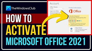 How to activate Microsoft Office 2021 or Office 365 on Windows 11 [upl. by Gerdi]