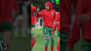 ⚽ Futbolista marroquí hace HISTORIA al jugar el Mundial con Hiyab 🧕 shorts [upl. by Babby137]