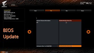 GIGABYTE B650 AORUS ELITE AX BIOS update [upl. by Chilton]