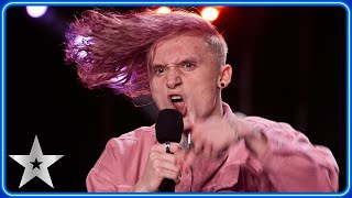 Charlie Lewton performs SCREAMO version of Alesha Dixon hit  Auditions  BGT 2024 [upl. by Tnomal]