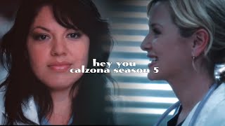 hey you  calzona season 5  grey’s anatomy [upl. by Arzed498]