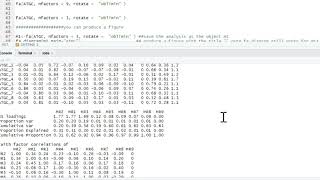 R Tutorial Exploratory Factor Analysis EFA [upl. by Ahsuat]