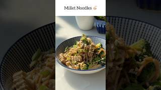 Millet Noodles 🍜 proteinrichrecipe proteinnoodles recipe healthy food [upl. by Zaragoza]