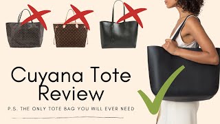 Best Tote Bag for Work Linjer Everlane and Cuyana Tote Bag Review amp Comparison  Mademoiselle [upl. by Annerb]