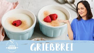 Grießbrei – wie von Oma Einfaches Rezept OHNE EI 😋😍 I Einfach Backen [upl. by Ruffo]