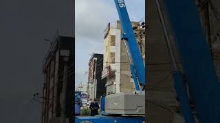 Genie S65 Boom Lift Full Height Working Video [upl. by Roger]