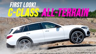 first ever Mercedes CClass AllTerrain crossover estate PREVIEW [upl. by Athallia]