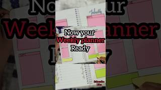 DIY Weekly planner  Helps to Keep tracking the tasks for a week [upl. by Anela755]