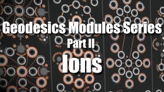 Geodesics Modules Series Part 2  Ions [upl. by Dublin]