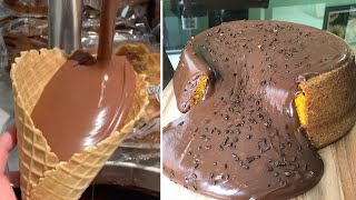 The Most SATISFYING Chocolate Cake Recipes  So Tasty Chocolate Cake Decorating Ideas [upl. by Rollie]