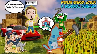 Poor Oggy Jack amp SCHOOL DREAM  SADSTORY  Minecraft Story  Twikay Gamer [upl. by Atteuqehs]